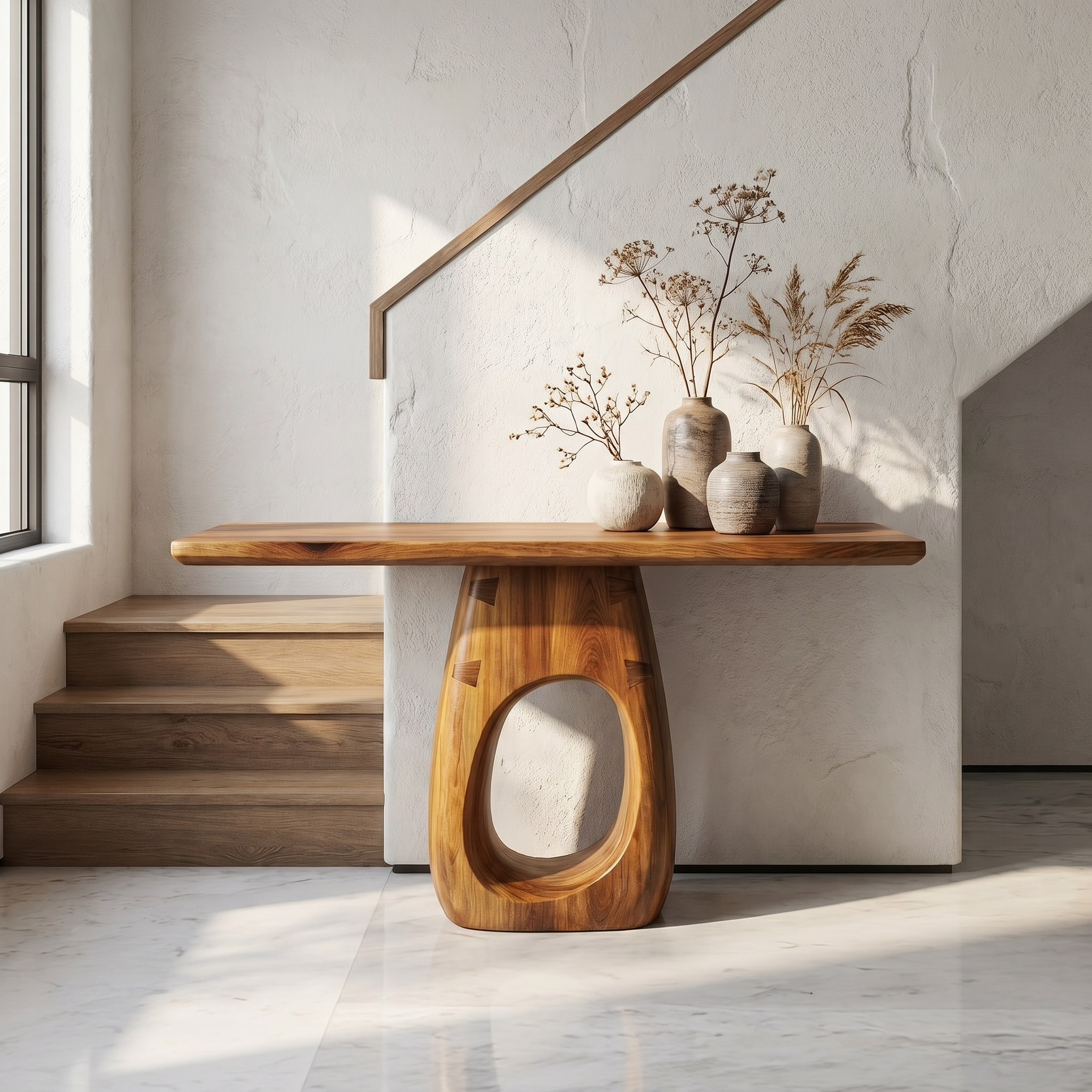 Artisan Organic Console Table Living Room And Hallway