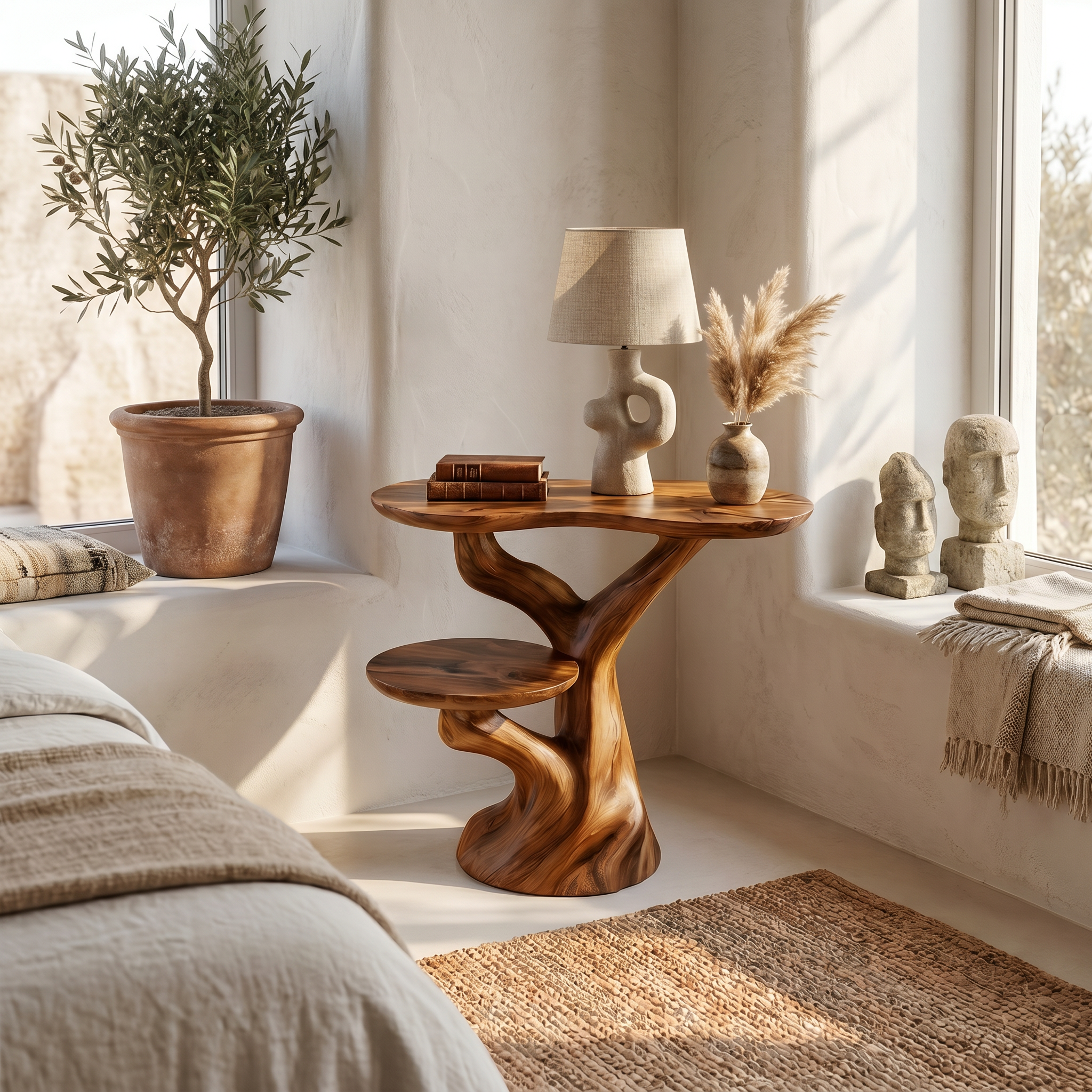 Rustic Side Table Living Room Or Office