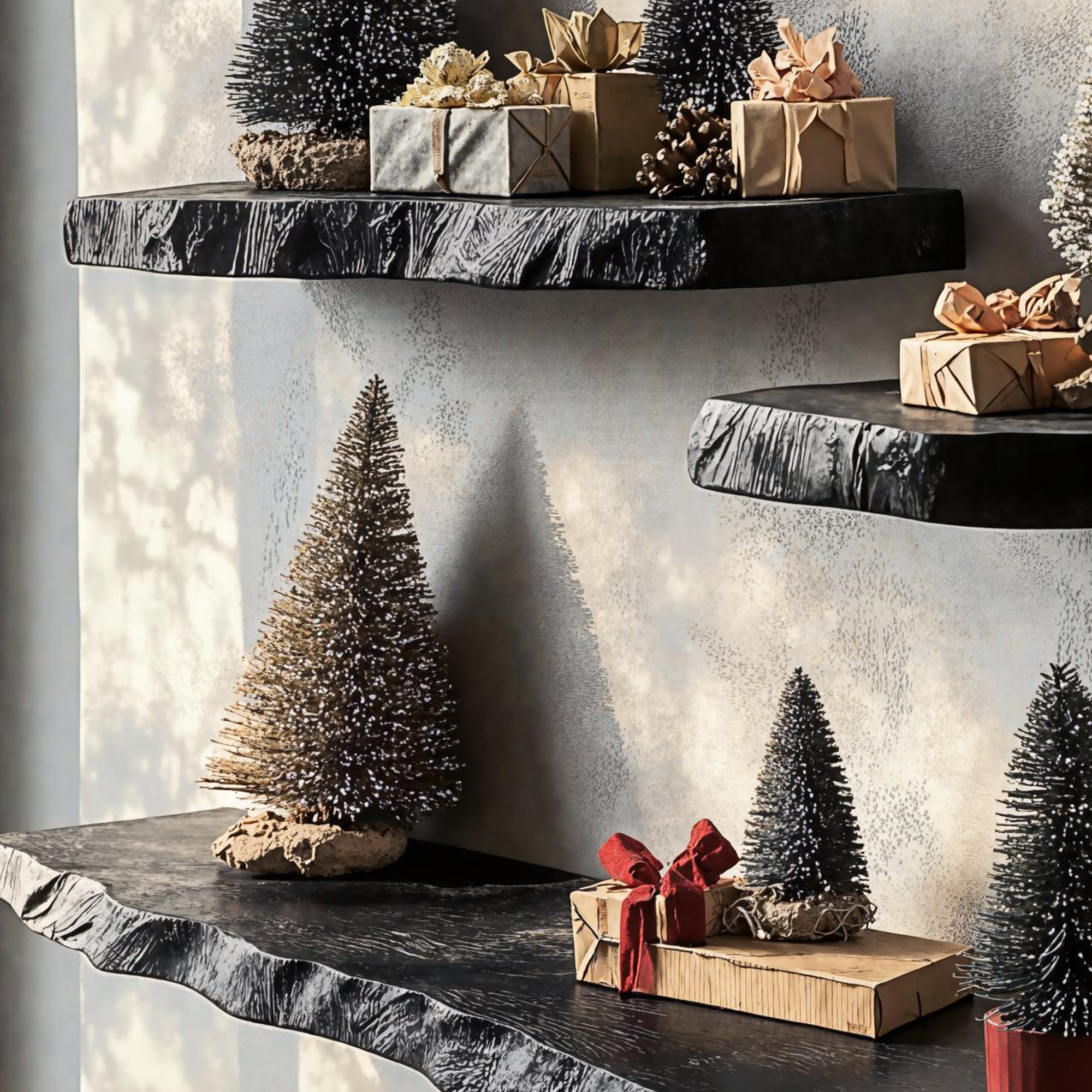 Black Floating Shelf Live Edge Xmas Foating Shelf Plans