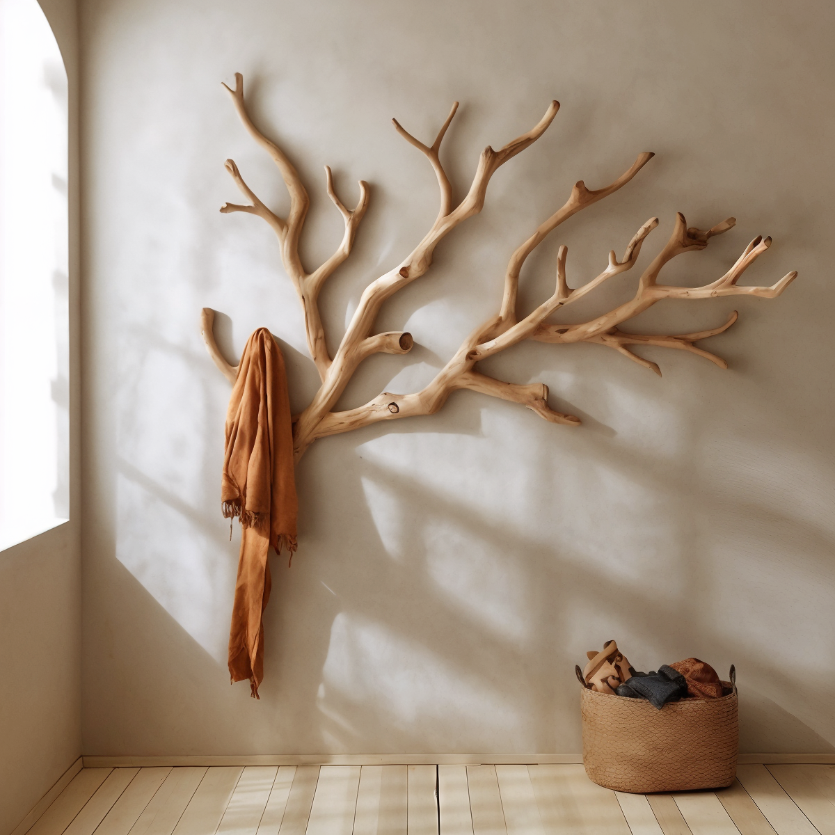 Custom Wood Coat Rack Driftwood Hanging Clothes