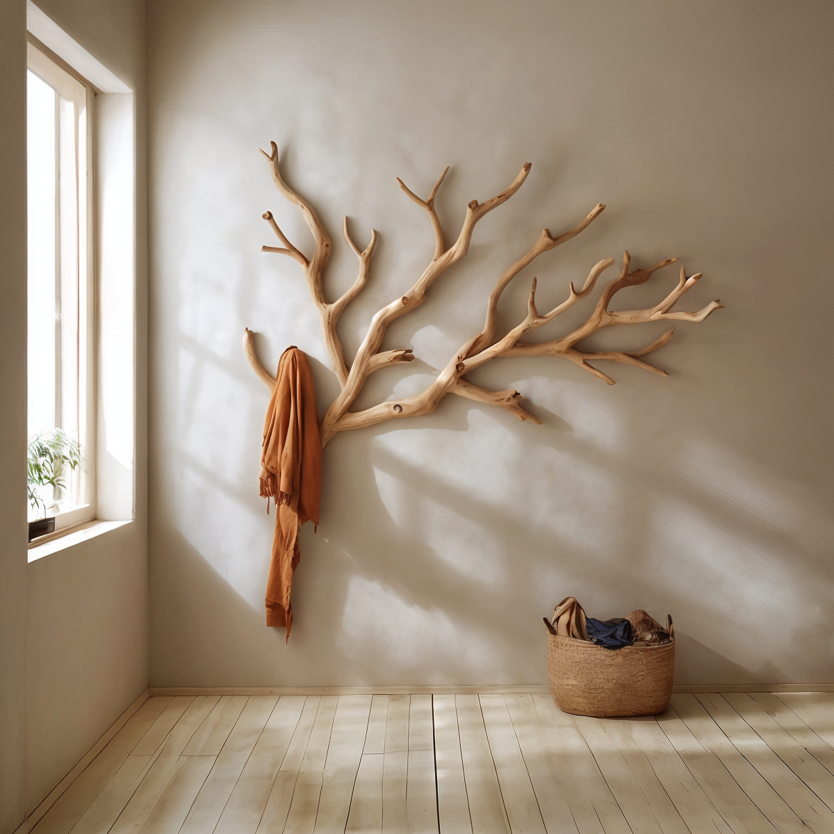 Custom Wood Coat Rack Driftwood Hanging Clothes