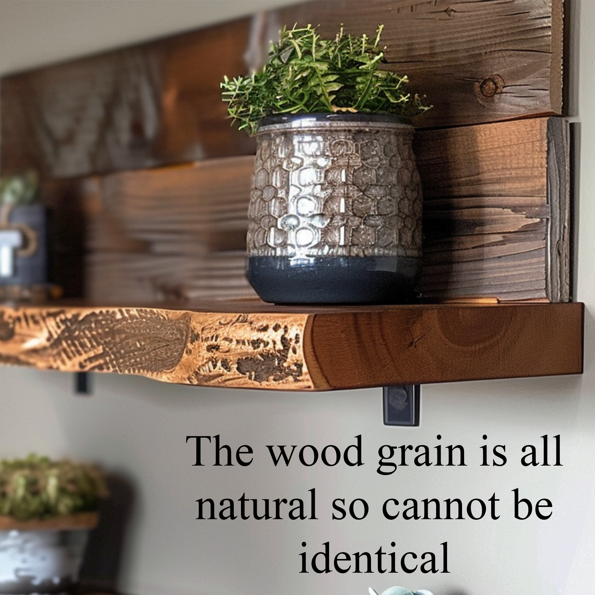 Live Edge Floating Shelf Unique Wall Decor