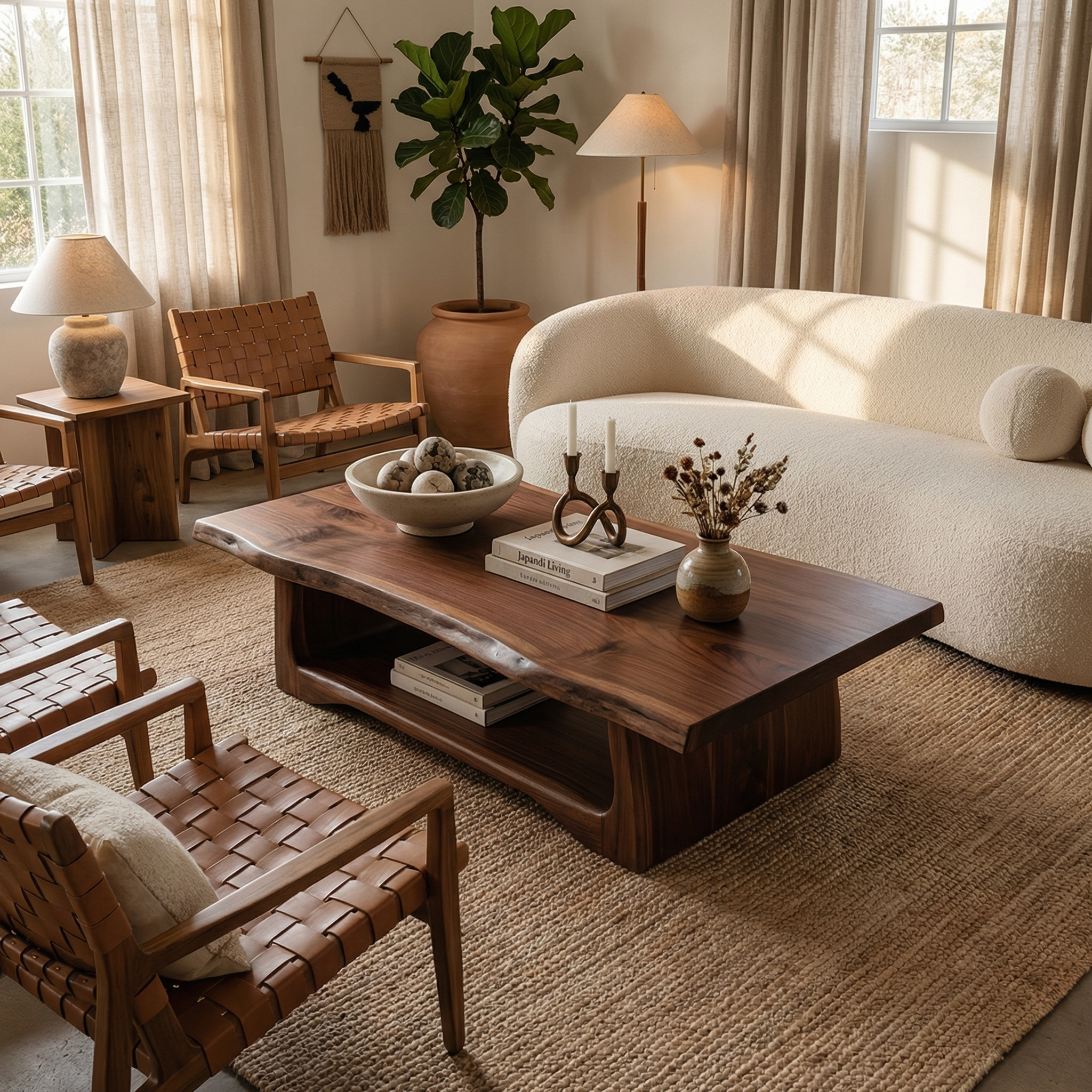 Rustic Handcrafted Coffee Table Living Room Or Reading Room