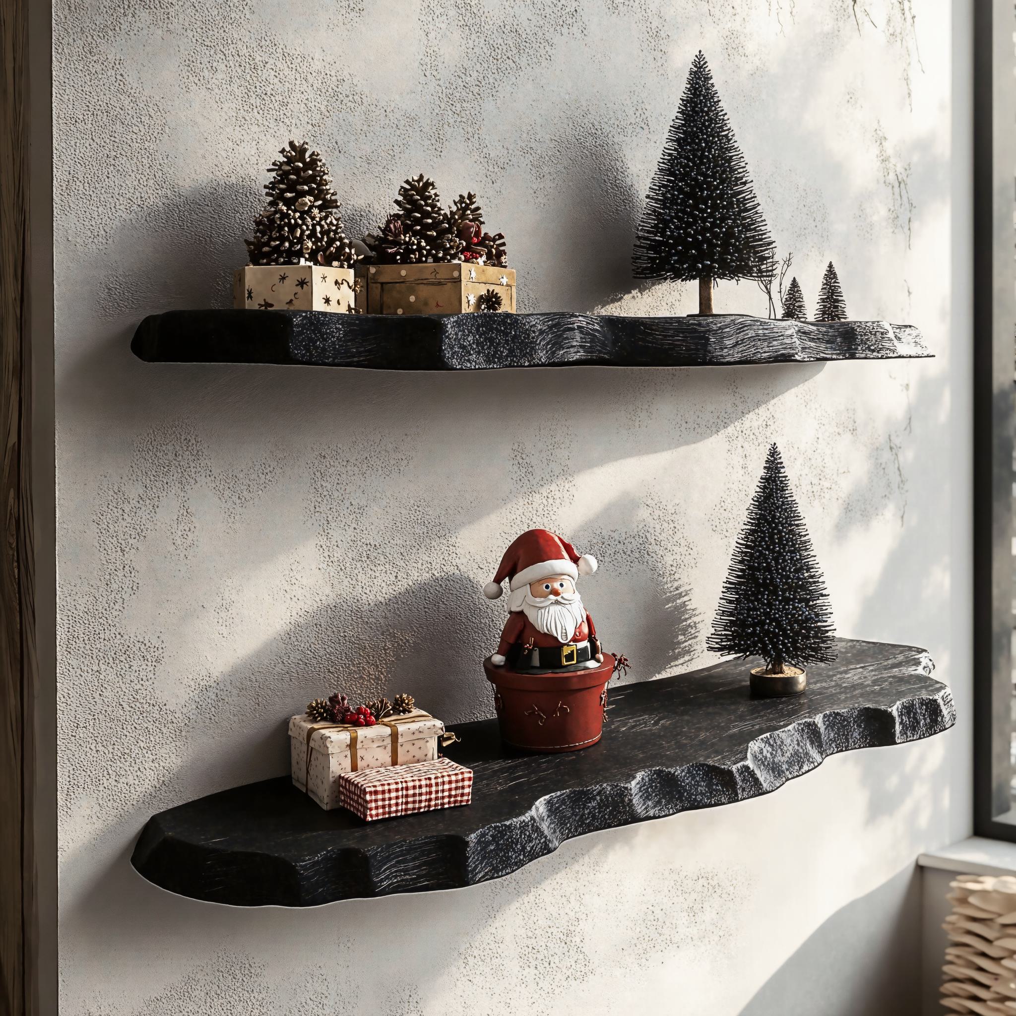Black Floating Shelf Live Edge Xmas Foating Shelf Plans