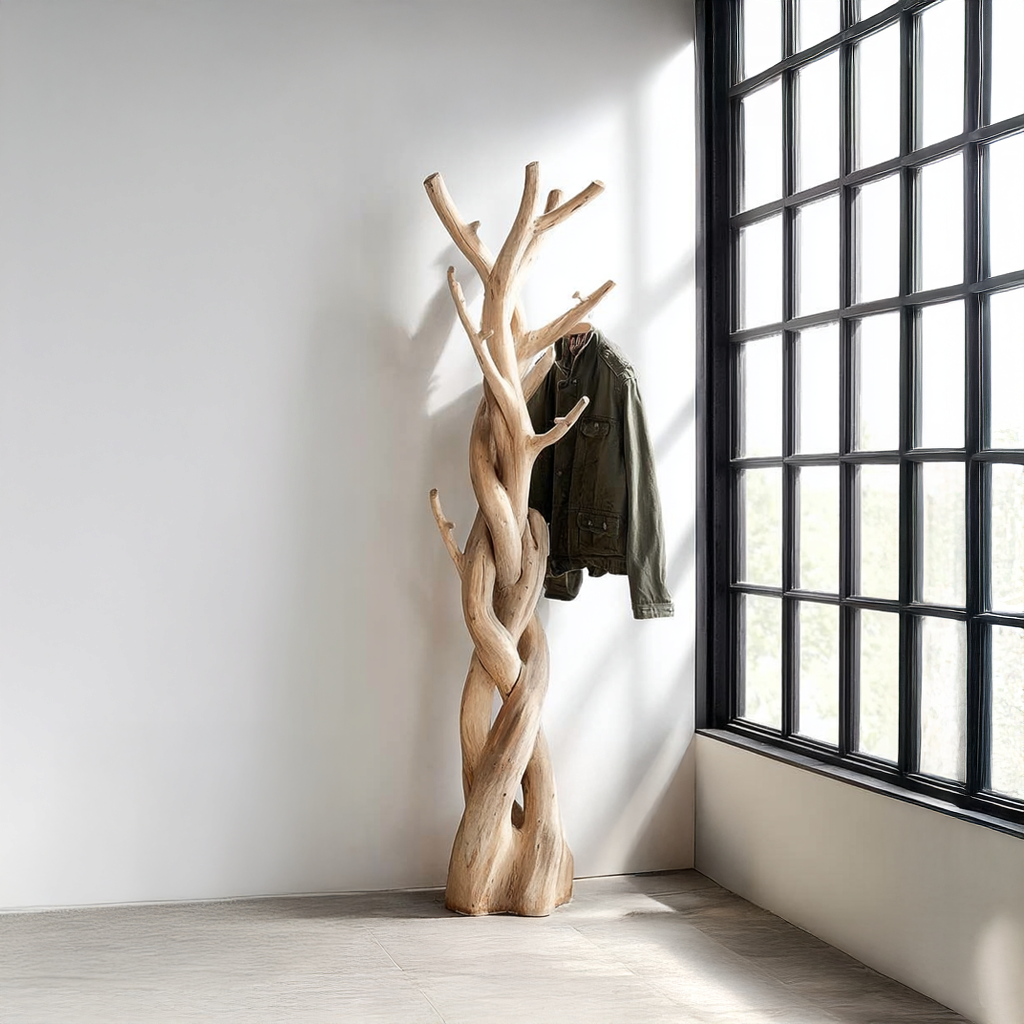 Rustic Tree Coat Rack Bedroom Closet