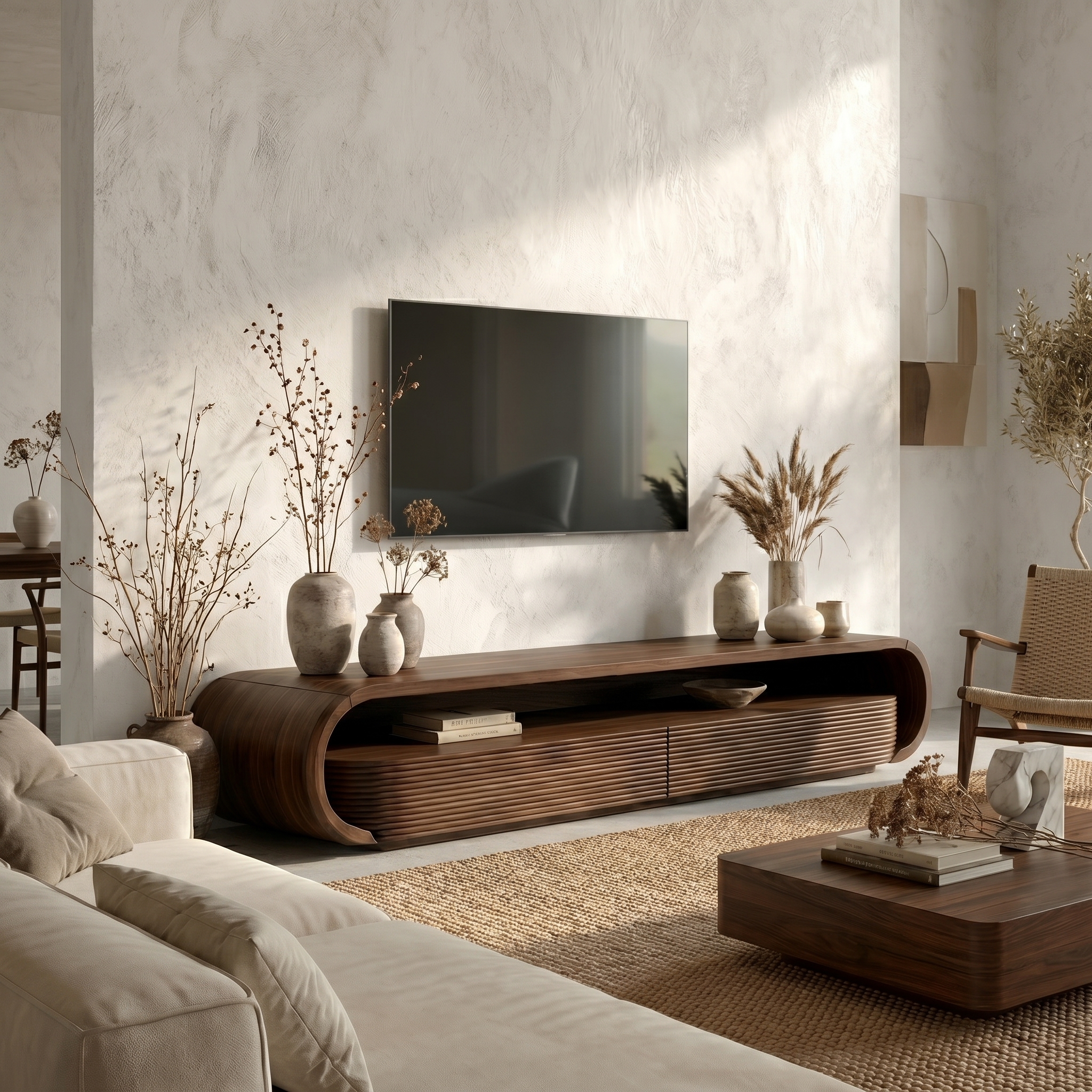 Modern Minimal TV Unit For Living Room And Entertainment Space