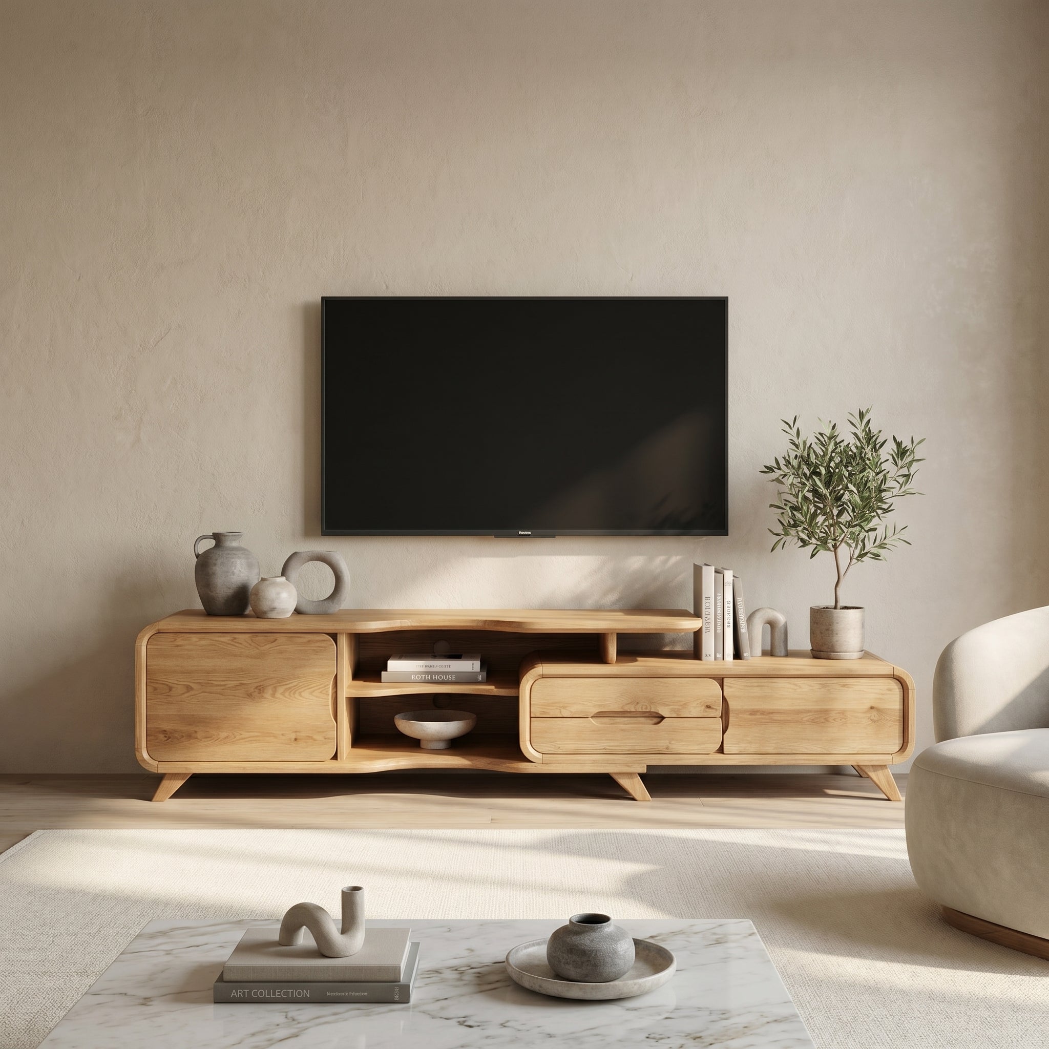 Modern Statement TV Stand For Living Room And Interior Decor