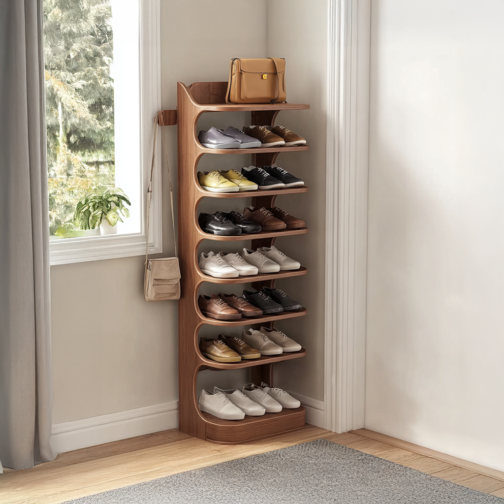 Custom Shoe Rack Solid Wood Decor Home Gift