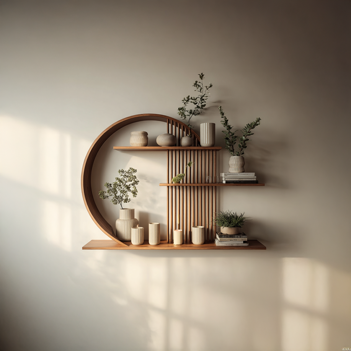 Modern Zen Wall Decor Shelf Living Room And Harmony Room