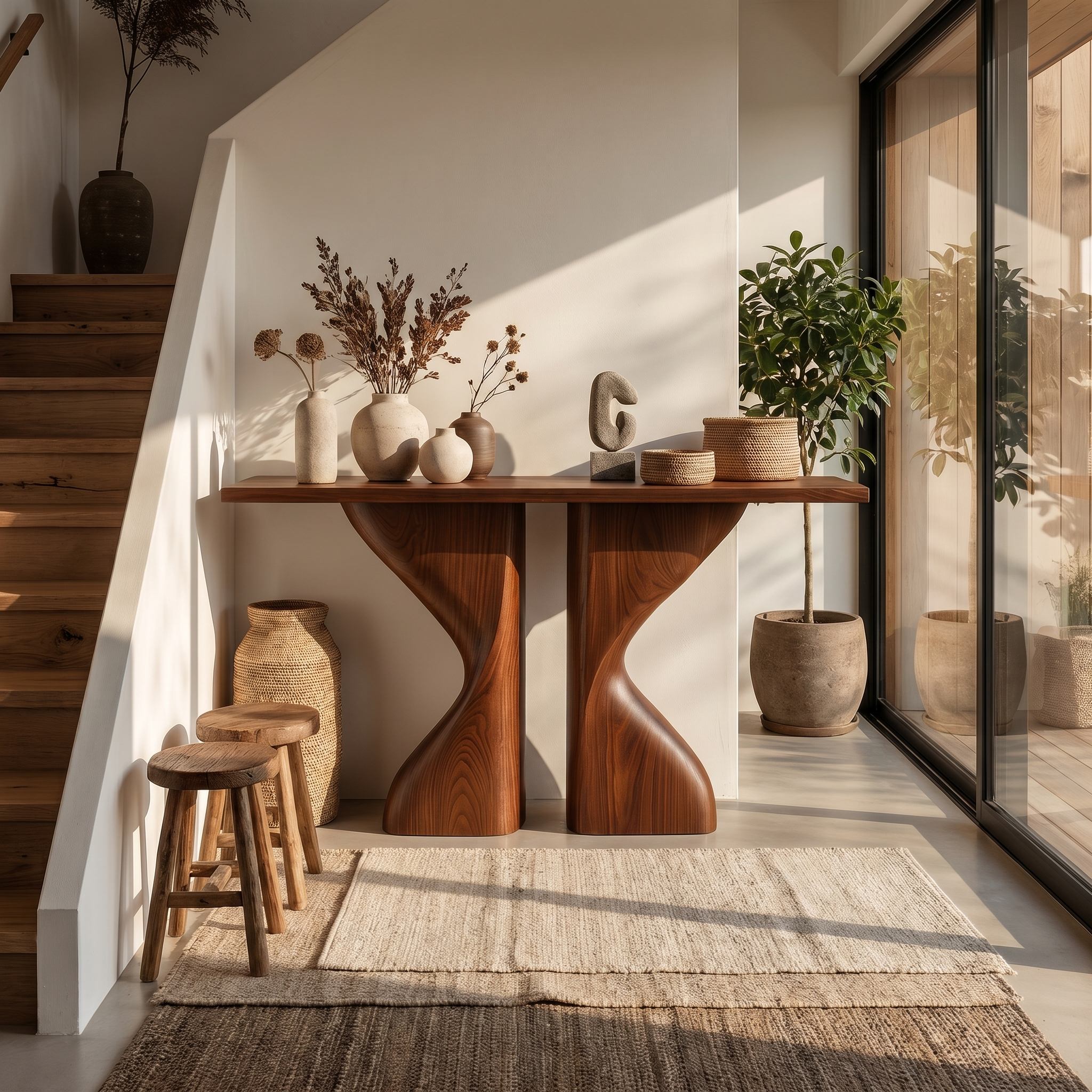 Midcentury Console Table Living Room