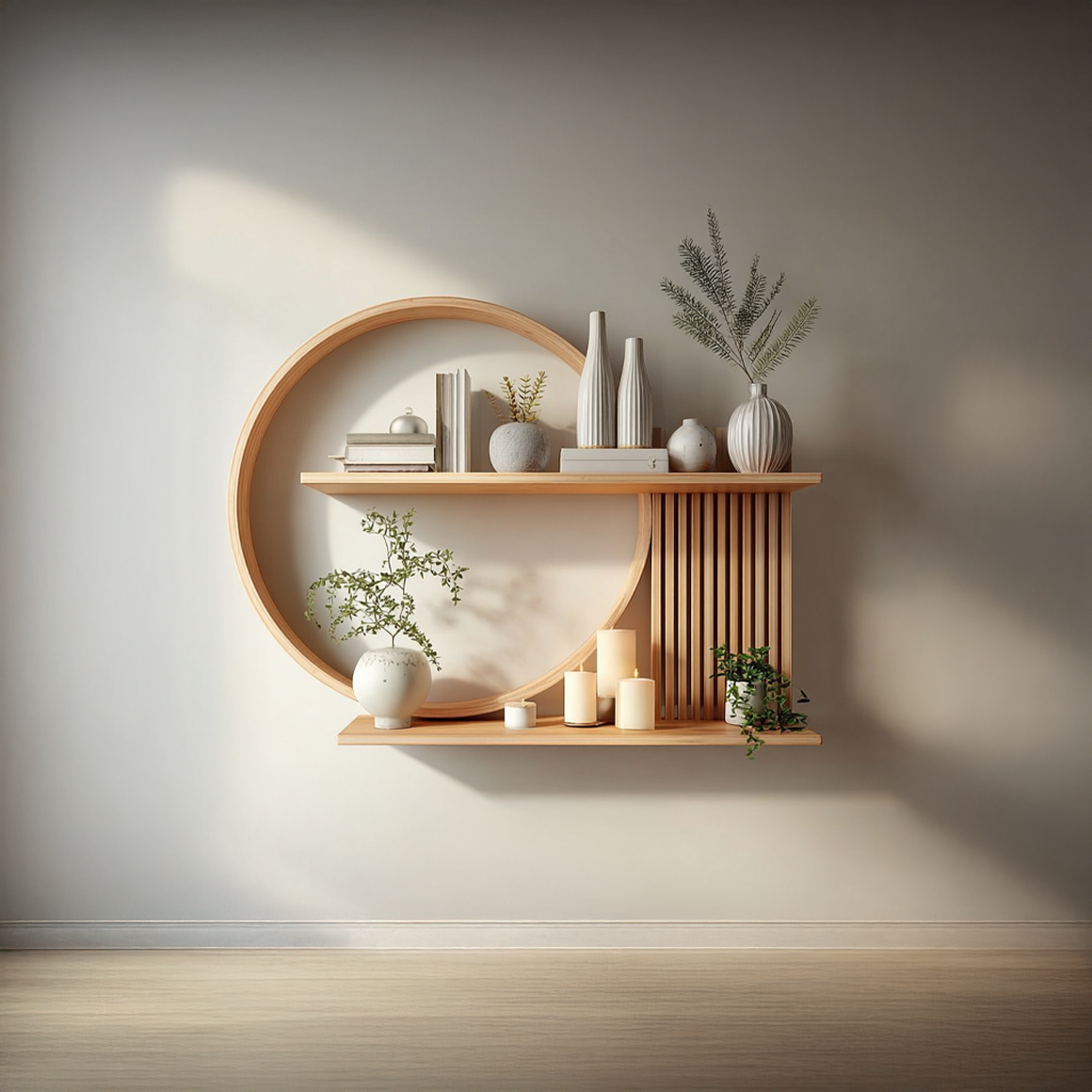 Japandi  Wall Decor Shelf Living Room And Lounge