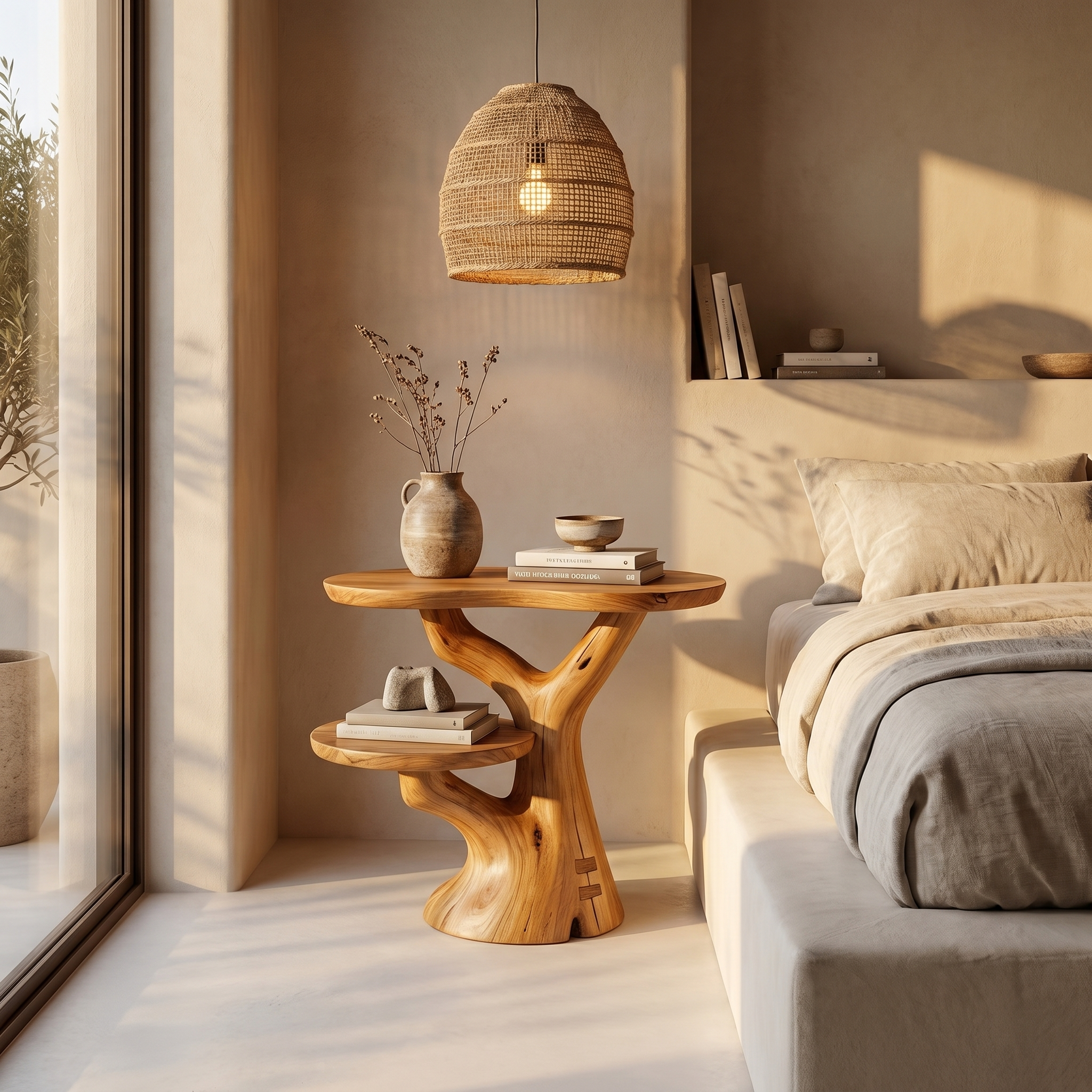 Rustic Side Table Living Room Or Office