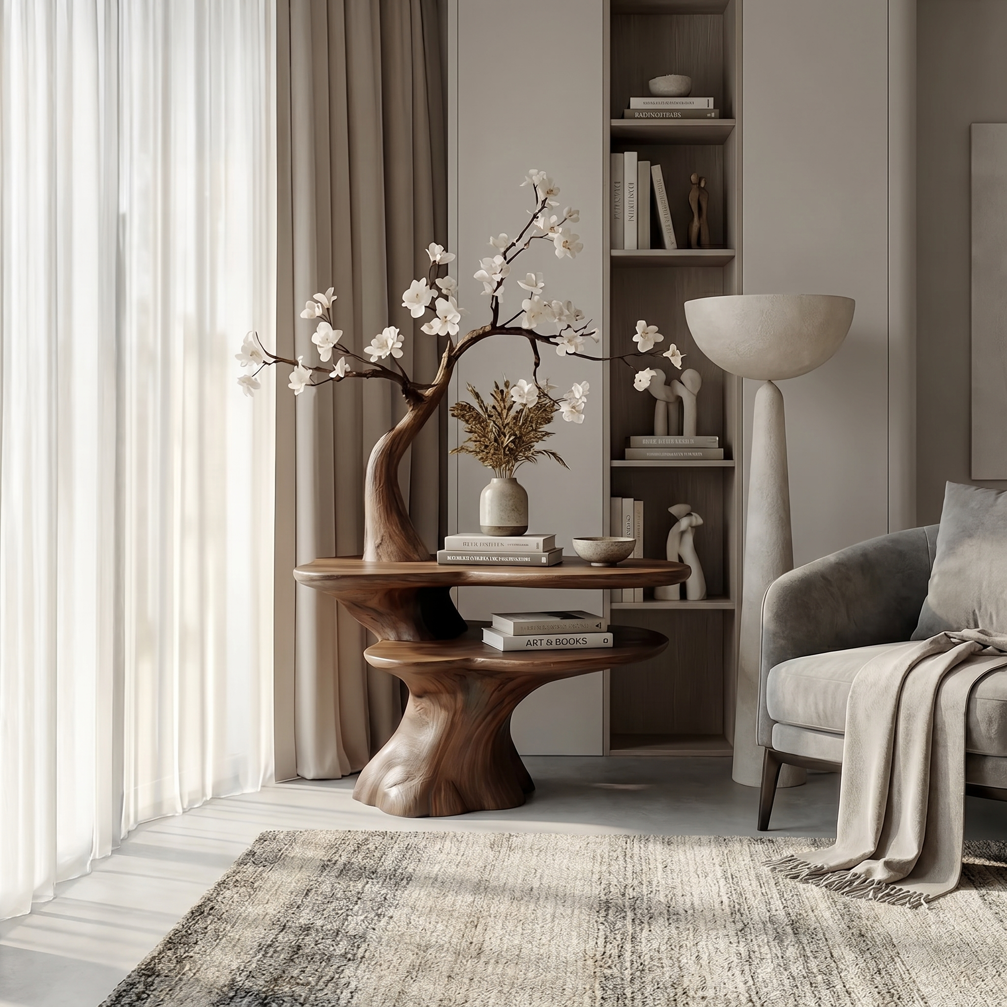 Rustic Bedside Table Bedroom And Living Room